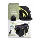 M-Pets (М-Петс) Remix Travel Carrier 2in1 Black - Складная сумка-переноска с поводком в комплекте для собак малых пород и котов весом до 4,5 кг; 41х28х28 см (Черный / Желтый)