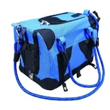 M-Pets (М-Петс) Remix Travel Carrier 2in1 Blue - Складная сумка-переноска с поводком в комплекте для собак малых пород и котов весом до 4,5 кг; 41х28х28 см