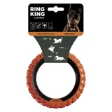 M-Pets (М-Петс) Ring King - Игрушка-кольцо резиновая для собак; 12,7х12,7х2,2 см (Оранжево-чёрный)