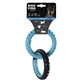 M-Pets (М-Петс) Ring King Double - Іграшка-кільце подвійна гумова для собак; 12,7х12,7х2,2 см (Чорний / Синій)