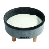 M-Pets (М-Петс) Round Elevated Cat Bed – Лежак на дерев'яних ніжках для котів; 47х47х26 см