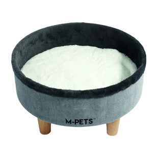 M-Pets (М-Петс) Round Elevated Cat Bed – Лежак на дерев'яних ніжках для котів; 47х47х26 см