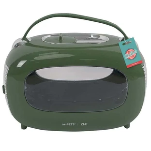 M-Pets (М-Петс) Sixties Classic Pet Carrier – Переноска Класичні 60-ті для котів, собак дрібних пород і гризунів; 48,3x27,8x29,9 см (Зелений)