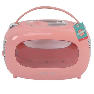 M-Pets (М-Петс) Sixties Classic Pet Carrier – Переноска Классические 60-е для котов, собак мелких пород и грызунов; 48,3x27,8x29,9 см (Розовый)