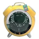 M-Pets (М-Петс) Sixties Clock Pet Carrier – Переноска-рюкзак Годинник для котів, собак дрібних порід і гризунів; 40х44х26 см (Жовтий)