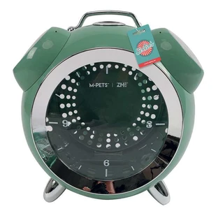 M-Pets (М-Петс) Sixties Clock Pet Carrier – Переноска-рюкзак Годинник для котів, собак дрібних порід і гризунів; 40х44х26 см (Зелений)