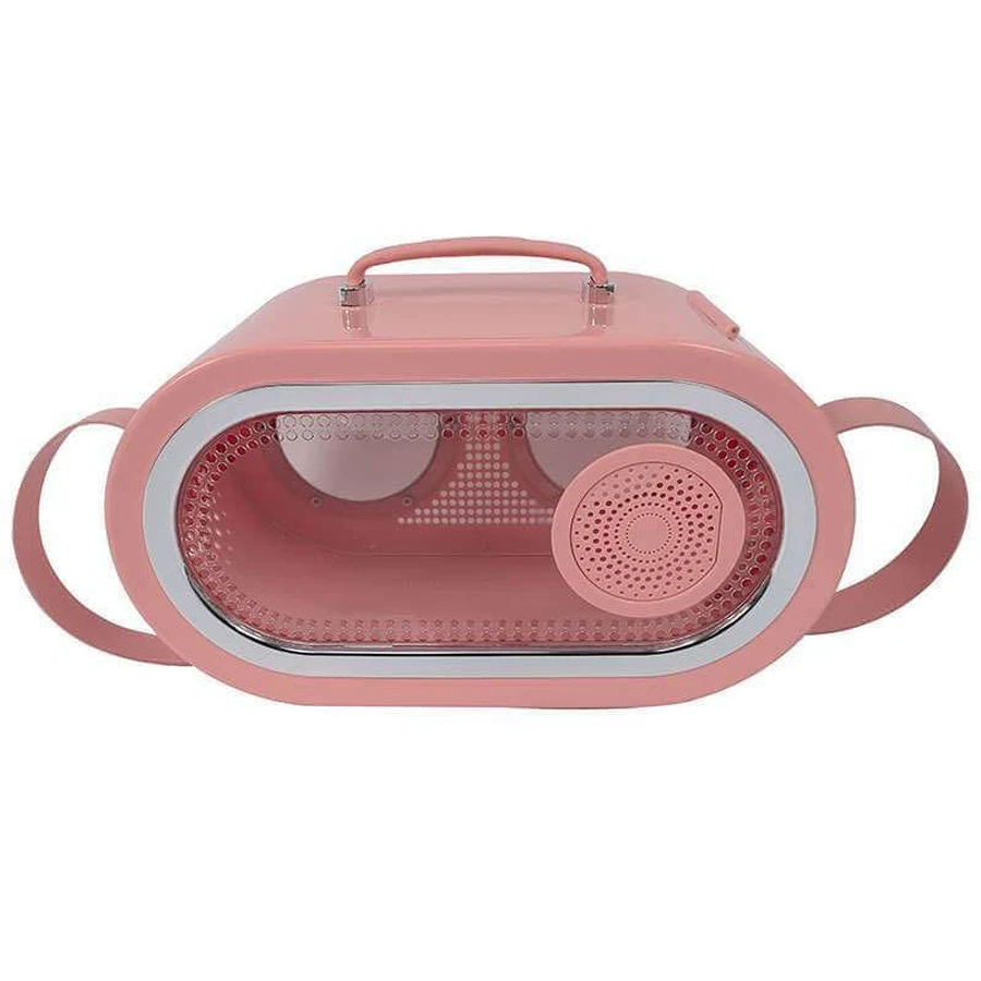 M-Pets (М-Петс) Sixties Radio Pet Carrier – Переноска Радио 60-х для котов, собак мелких пород и грызунов; 50,2x23,5x31,3 см (Розовый): цены и характеристики