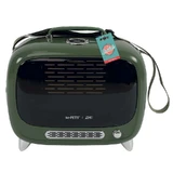 M-Pets (М-Петс) Sixties TV Pet Carrier – Переноска ТВ 60-х для котов, собак мелких пород и грызунов; 44,7x26,6x38,4 см (Зеленый)