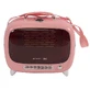 M-Pets (М-Петс) Sixties TV Pet Carrier – Переноска ТВ 60-х для котів та собак дрібних порід і гризунів; 44,7x26,6x38,4 см (Рожевий)