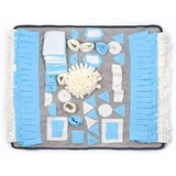M-Pets (М-Петс) Stratege Snuffle Mat Rectangle - Нюхальний килимок інтерактивний Стратегія для собак (прямокутний); 70х65х2 см (Блакитний / Білий)