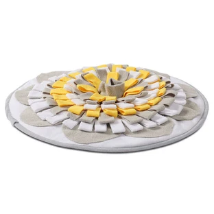 M-Pets (М-Петс) Stratege Snuffle Mat Round - Нюхательный коврик интерактивный Стратегия для собак (круглый); 50x2 см