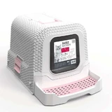 M-Pets (М-Петс) Suez Rattan Cat Toilet – Закритий котячий туалет з вугільним фільтром та висувними сходами; 69х41х42 см (Рожевий)