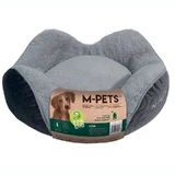 M-Pets (М-Петс) Ulva Eco Dog Bed – Эко-лежак Алва для собак и котов; 52х43х20 см (Серый)