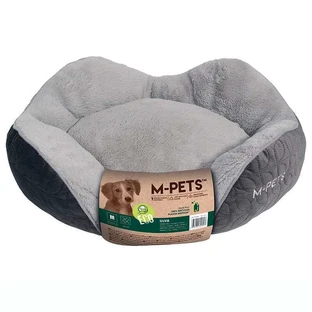 M-Pets (М-Петс) Ulva Eco Dog Bed – Эко-лежак Алва для собак и котов; 67х54х21 см (Серый)