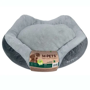 M-Pets (М-Петс) Ulva Eco Dog Bed – Эко-лежак Алва для собак и котов; 78х65х22 см (Серый)