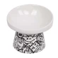 M-Pets (М-Петс) Urbanstyle Tilt'd Raised Ceramic Bowl Black and White - Піднята керамічна чаша для тварин; S (150 мл) (Чорний / Білий)