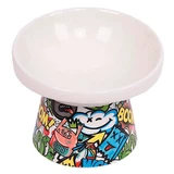 M-Pets (М-Петс) Urbanstyle Tilt'd Raised Ceramic Bowl Multicolor - Піднята керамічна чаша для тварин; М (250 мл) (Різнокольоровий)