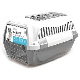 M-Pets Eco Giro Carrier - Пластикова переноска для котів і маленьких собак; 57,2x36,5x32,76 см (Білий)