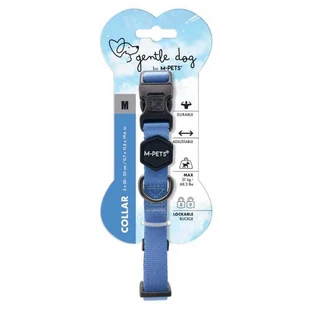 M-Pets Gentle Dog Collar Blue - Ошейник для маленьких, средних и крупных пород собак (синий); M/2x30-50 см
