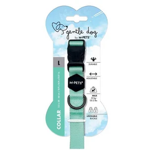 M-Pets Gentle Dog Collar Green - Ошейник для маленьких, средних и крупных пород собак (зеленый); L/2,5x38-66 см
