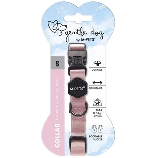 M-Pets Gentle Dog Collar Pink - Нашийник для маленьких, середніх і великих порід собак (рожевий); S/1,6x23-36 см