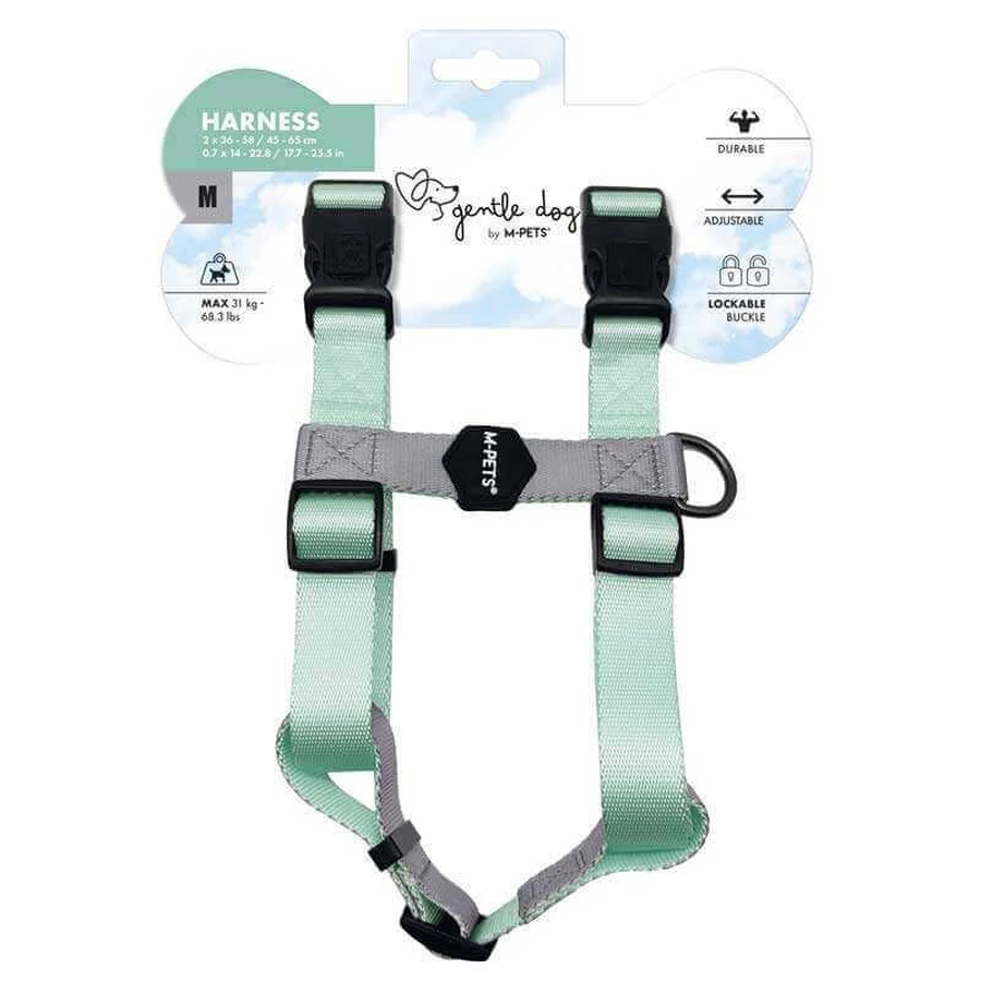 M-Pets Gentle Dog Harness - Шлея для мелких, маленьких и средних пород собак; M/2x36-58/45-65 см (Зеленый): цены и характеристики