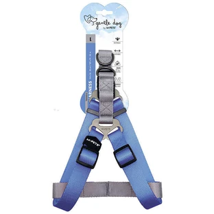M-Pets Gentle Dog Triangle - Шлея трикутна для малих, середніх та великих порід собак; L/2,5x56-84 см (Синій)