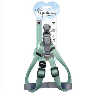 M-Pets Gentle Dog Triangle - Шлея треугольная для маленьких, средних и крупных пород собак; M/2x46-70 см (Зеленый)