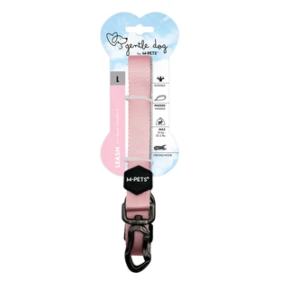 M-Pets Gentle Leash Dog - Поводок c мягкой ручкой для собак всех пород; L/2,5х120 см (Розовый)