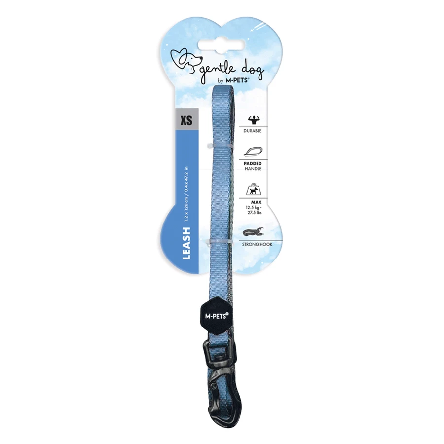 M-Pets Gentle Leash Dog - Поводок c мягкой ручкой для собак всех пород; XS/1,2х120 см (Голубой): цены и характеристики