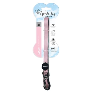 M-Pets Gentle Leash Dog - Повідець з м'якою ручкою для собак усіх порід; XS/1,2х120 см (Рожевий)