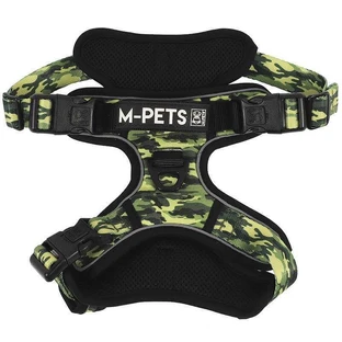 M-Pets Hiking Camouflage Dog Harness - Шлея анатомическая с принтом камуфляж для маленьких, средних и крупных пород собак; M/35-60 см