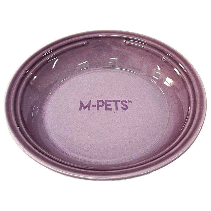 M-Pets PETJOY Flatty Ceramic Bowl - Керамическая миска для животных; 500 мл (Пурпурный): цены и характеристики