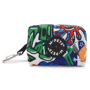 M-Pets Urban Style Freestyle Waste Bag - Сумка-диспенсер для пакетов для уборки за собакой; 9х4,5х3 см (Разноцветный)