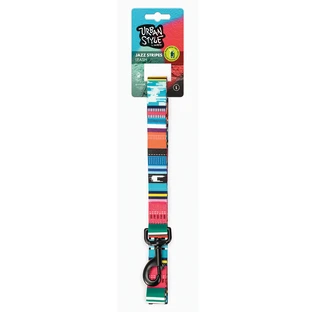 M-Pets Urban Style Jazz Stripes Leash Dog - Повідець з принтом смужки для малих, середніх і великих порід собак; 2,5х120 см (Різнокольоровий)