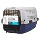 M-Pets Viaggio Carrier-M IATA - Пластиковая переноска для собак весом до 16 кг; 68х47,6х42 см (Серый / Синий)