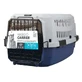 M-Pets Viaggio Carrier-XS-S IATA - Пластикова переноска для котів і собак маленьких порід; 48,3x32x25,4 см (Сірий / Синій)