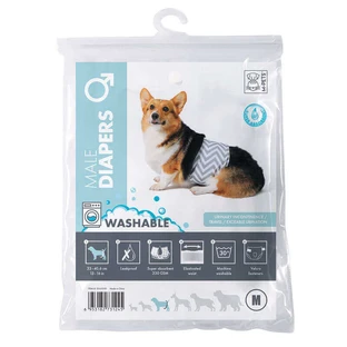 M-Pets Washable Diapers Male Dog - Подгузники гигиенические многоразовые для кобелей; M / 33-40,6 см