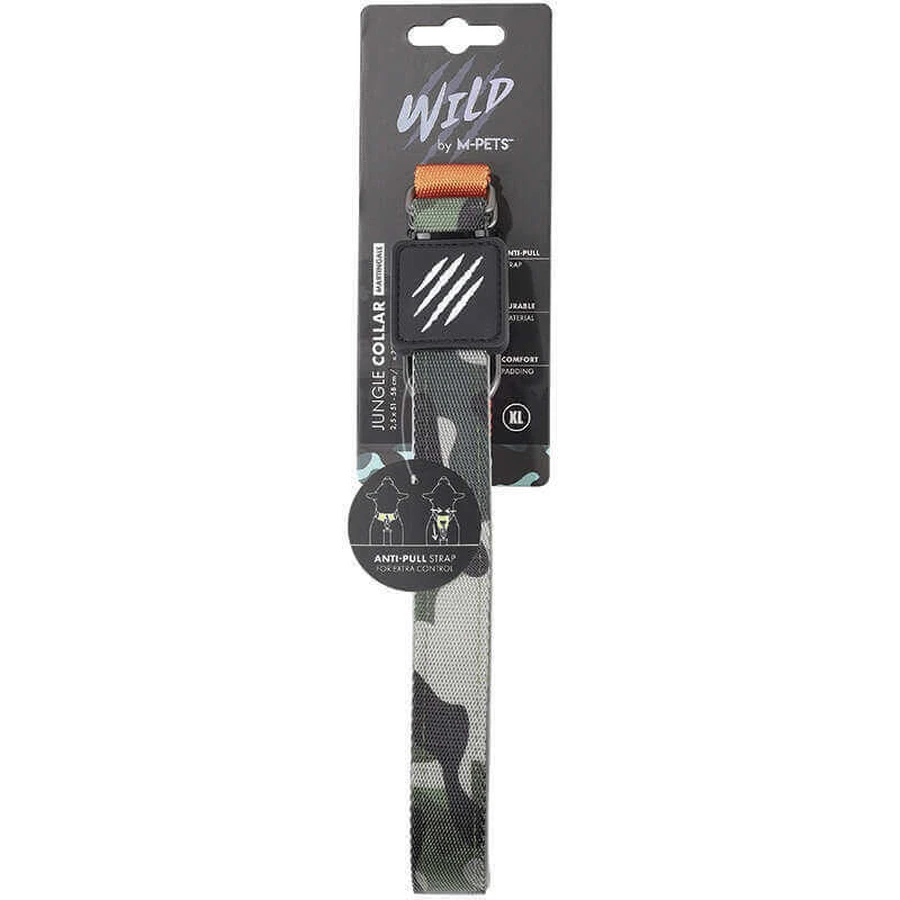 M-Pets Wild Jungle Collar Dog - Ошейник с принтом джунгли для маленьких, средних и крупных пород собак; XL/2,5x51-58 см: цены и характеристики