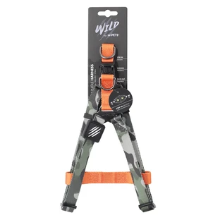 M-Pets Wild Jungle Dog Harness - Шлея з принтом джунглі та фастексом для маленьких, середніх і великих порід собак; M/2x46-70 см