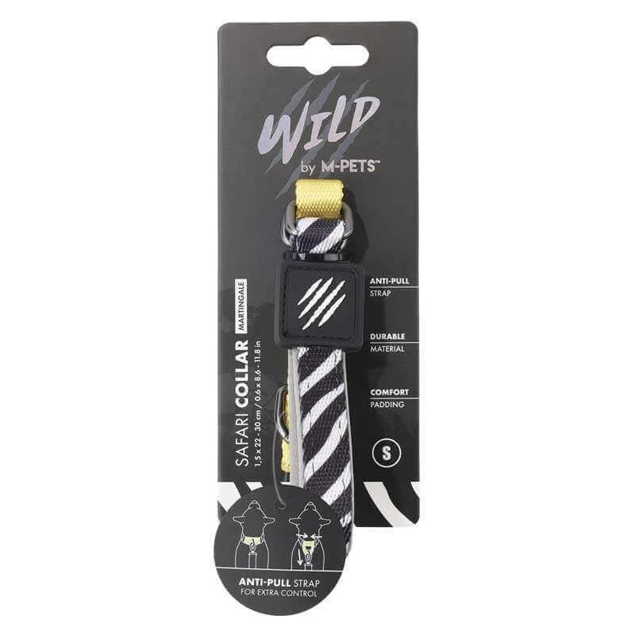 M-Pets Wild Safari Collar Dog - Нашийник з принтом сафарі для маленьких, середніх і великих порід собак; S/1,5x22-30 см: ціни та характеристики