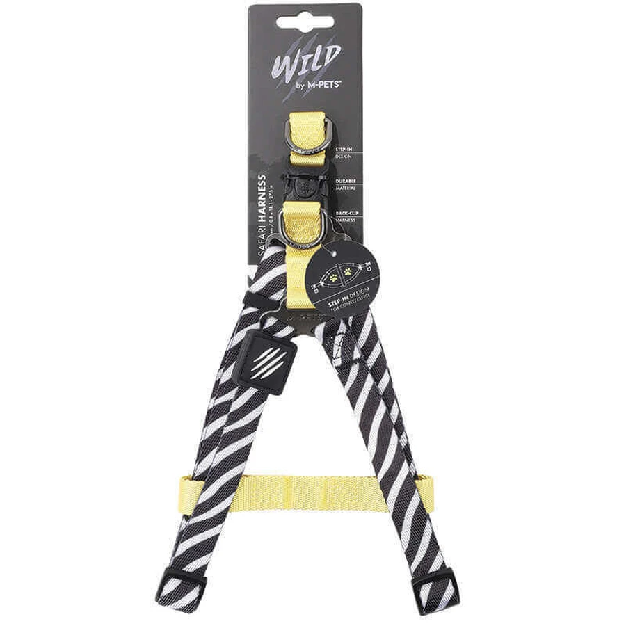 M-Pets Wild Safari Harness Dog - Шлея с принтом сафари и фастексом для маленьких, средних и крупных пород собак; M/2x46-70 см: цены и характеристики