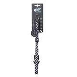 M-Pets Wild Safari Travel Leash Dog - Регульований повідець з принтом сафарі для малих і середніх порід собак; S-M (1,5x69-102 см) (Чорний / Білий)