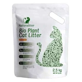 Naturalitter (Натуралиттер) Bio Plant Cat Litter Green Tea - Наполнитель соевый комкующийся для кошачьего туалета с ароматом зеленого чая; 6 л / 2,5 кг