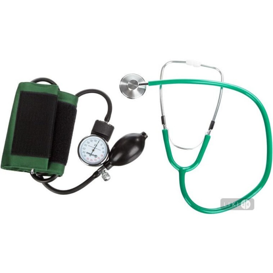 Апарат для вимірювання кров'яного тиску (сфігмоманометр) "Medicare" зі стетоскопом: ціни та характеристики