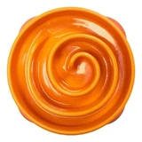 Outward Hound (Аутвард Хаунд) Fun Feeder Slo-Bowl Swirl - Неслизька миска-лабіринт Вир для повільного годування собак; M (Помаранчевий)