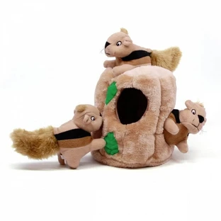 Outward Hound (Аутвард Хаунд) Hide-A-Squirrel - Інтерактивна іграшка для собак Схованка Білки; ø18х20 см (Коричневий)