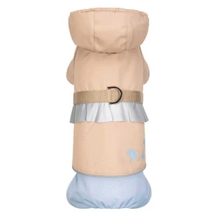 Pet Fashion Tina - Дождевик Тина для собак (бежевый/голубой); S2 / 50-57 см (Бежевый)