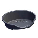 Petmax (Петмакс) Bed Anti Slip - Пластиковий лежак для собак та котів; 80х60х25 см (Антрацит)