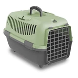 Petmax (Петмакс) Nomade 1 Plastic Door - Переноска пластикова для котів, собак і гризунів вагою до 6 кг; 48x32x32 см (Зелений)